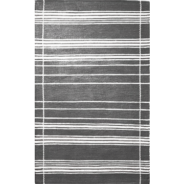 PRICE DROP ALERT - 5'x7' Hearth & Hound Area Rug - Dark Gray Stripe - L6368